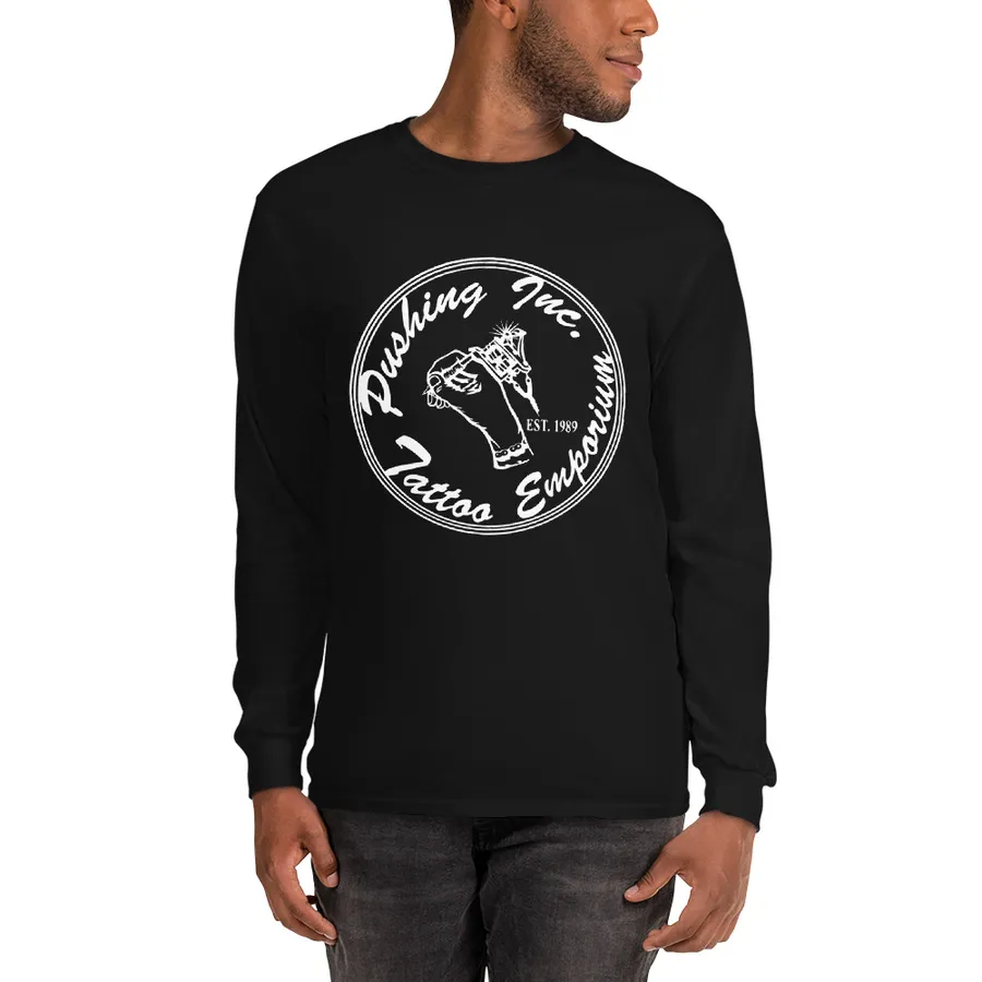 Men's Long-Sleeve Shirt – Large logo front