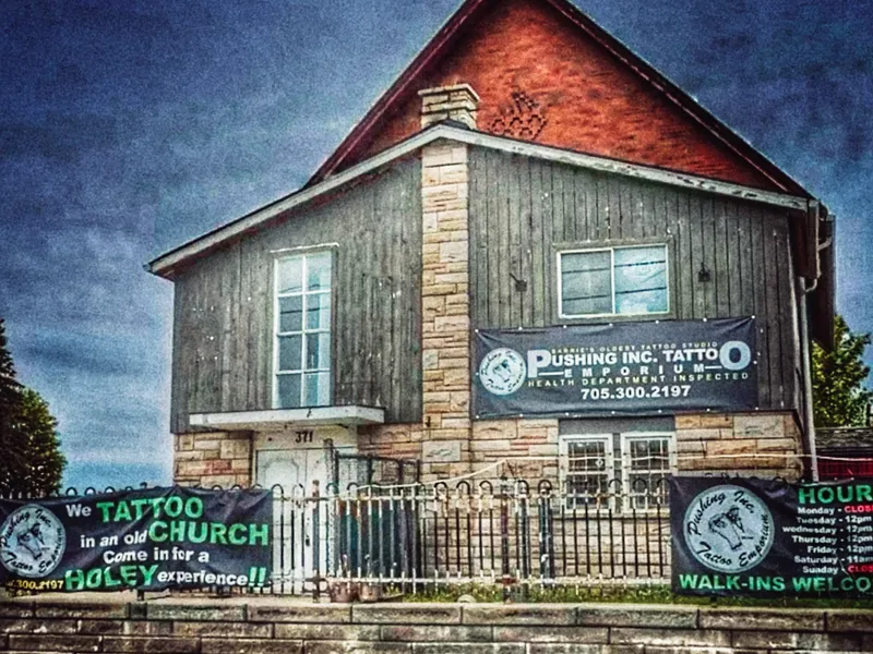 The Pushing Inc. storefront on the corner of Mapleview and Essa in Barrie