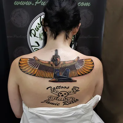 Lettering and symbols tattoo