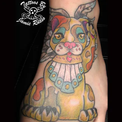 Colour tattoo by Jamie Russo