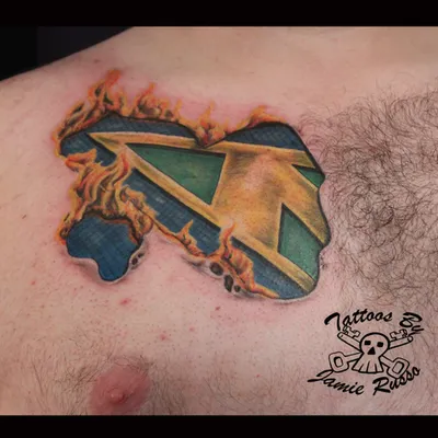 Colour tattoo by Jamie Russo